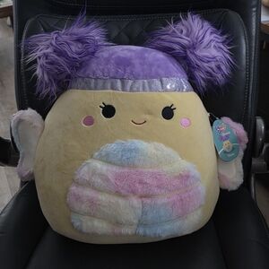 Squishmallows Purple and Pastel "Posey" Multicolor Plush - Brand New